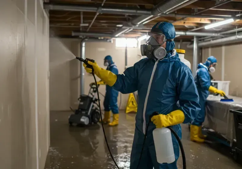 Basement Sanitization and Antimicrobial Treatment process in Charlevoix County, MI